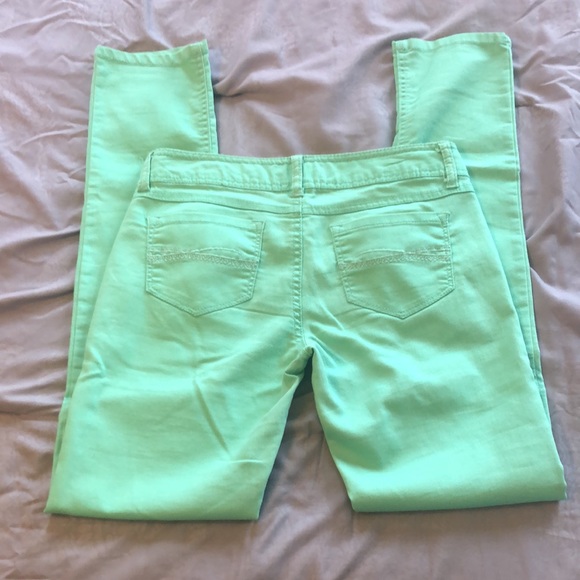 SO Mint Colored Skinny Jeans, Size 5 - Picture 2 of 4